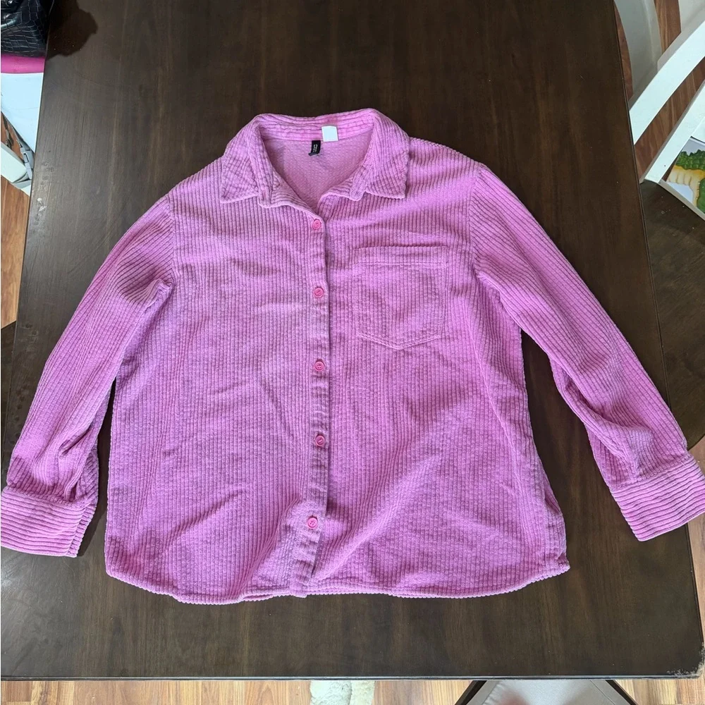H&M Pink Textured Shirt - Picture 1 of 2